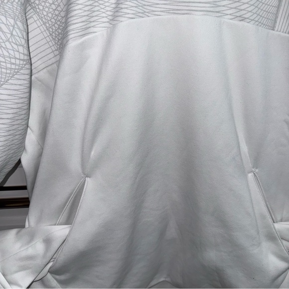 AUTHENTIC White NIKE THERMA DRY GRID GRAPHIC HOODIE Men’s Medium - Picture 4 of 9